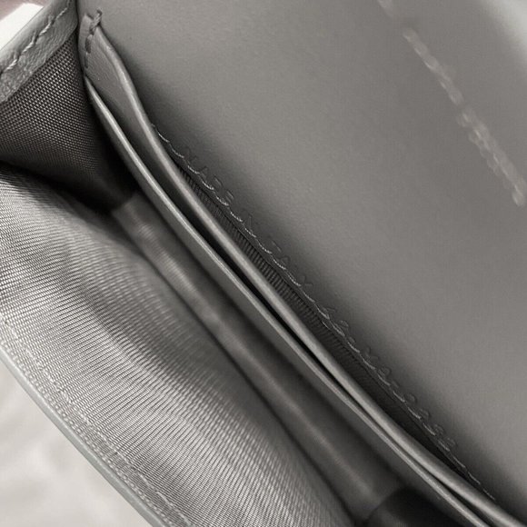 Christian Dior Gray Oblique Jacquard Saddle Flap Wallet - Picture 10 of 15